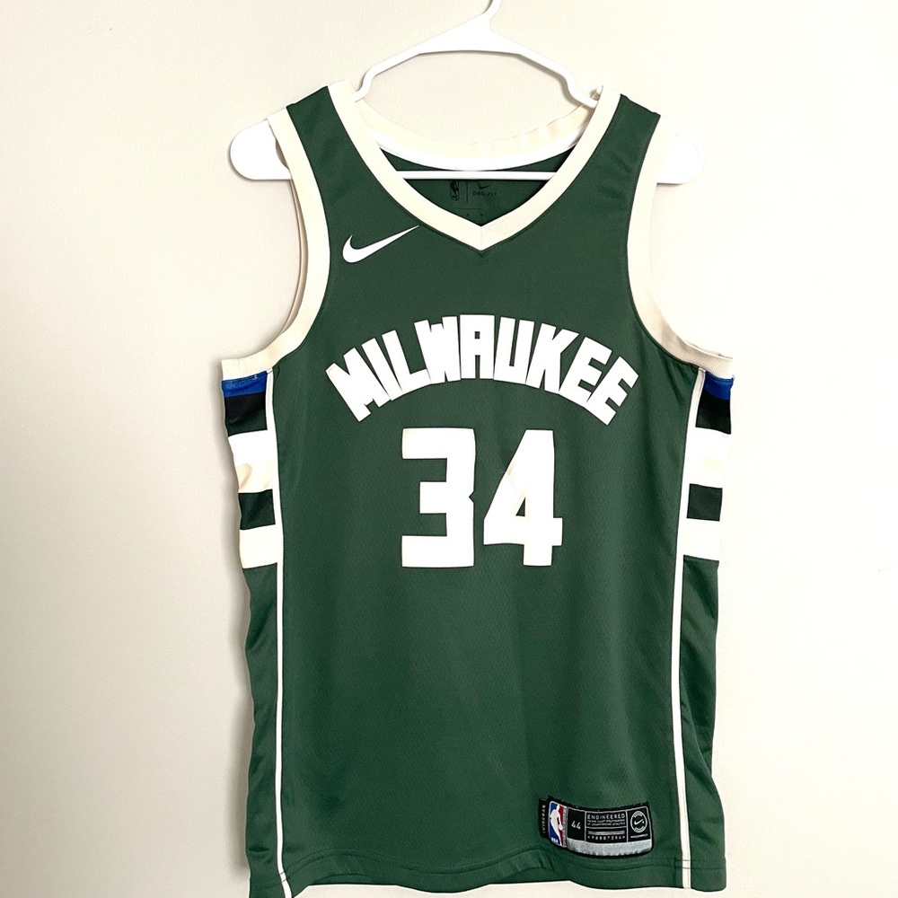 Nike NBA Bucks Jersey Antetokounmpo Green Basketball Jersey